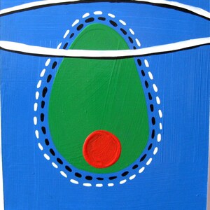 Eine wichtige oliv / original-pop-Martini-Malerei / 3248 / o live-Olive