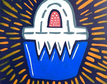 Keep Away / original sharp tooth painting / 5924