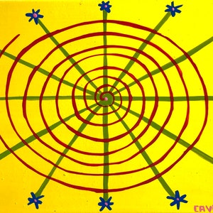 Hypno - Sis / original painting / round and round / 6081