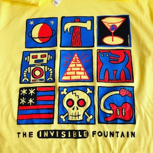 Invisible Fountain / Tic Tac Toe T-Shirt / Unisex adult sizes