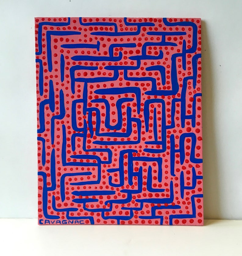 Could Go Either Way original painting a maze thing 5241