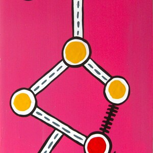 Catch My Signal / original painting / stop go slowdown / 4155