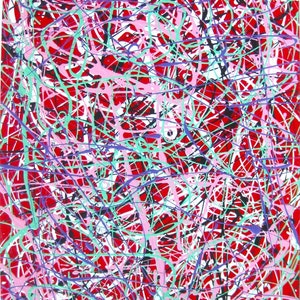 Jumbo Mumbo / original painting / splatter is the matter / 4697