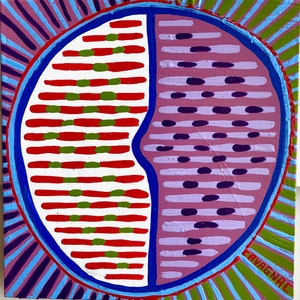 Not What I Thot / original painting / can you ever really know a painting? / 5634