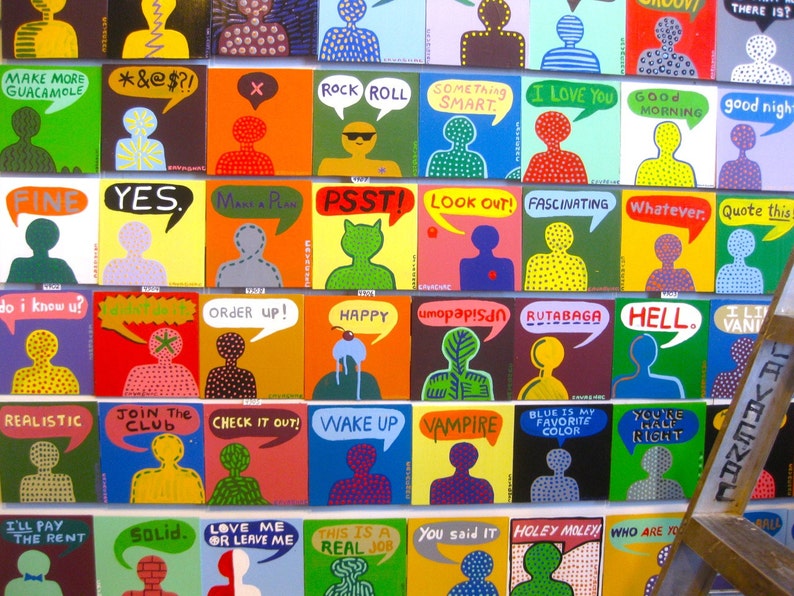 original painting about a bot 4911 Am I Not...? I Have 11 Things To Say