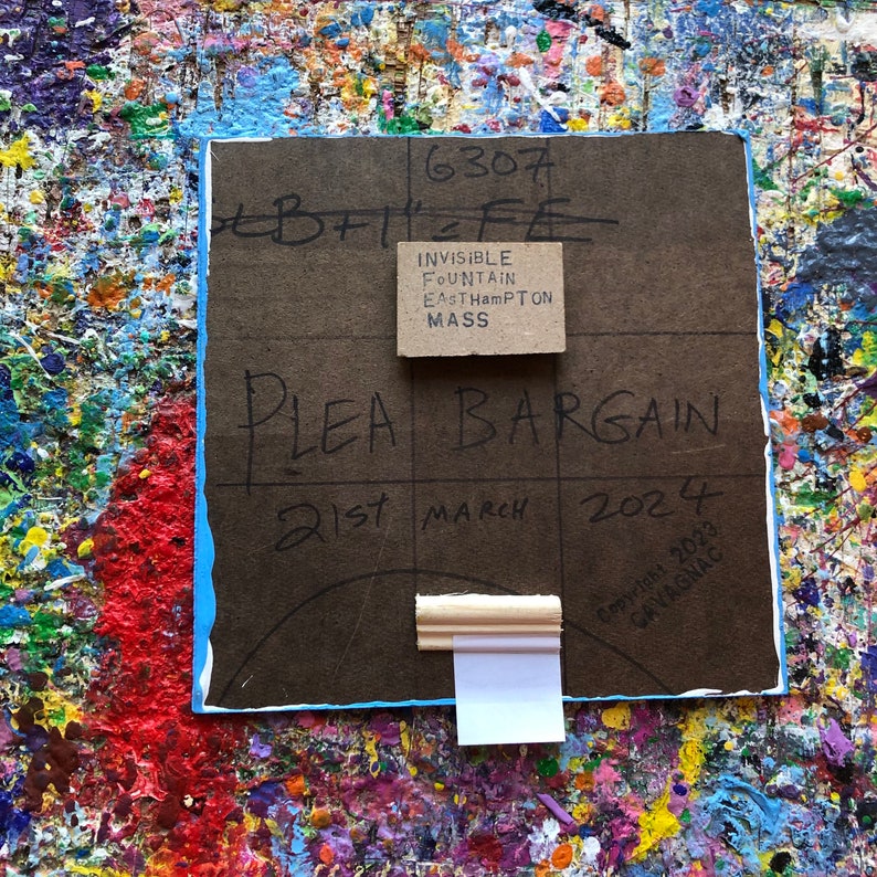 Plea Bargain / original dont lock me up painting / 6307 image 8