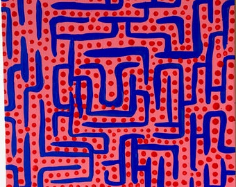 Could Go Either Way / original painting / a maze thing / 5241