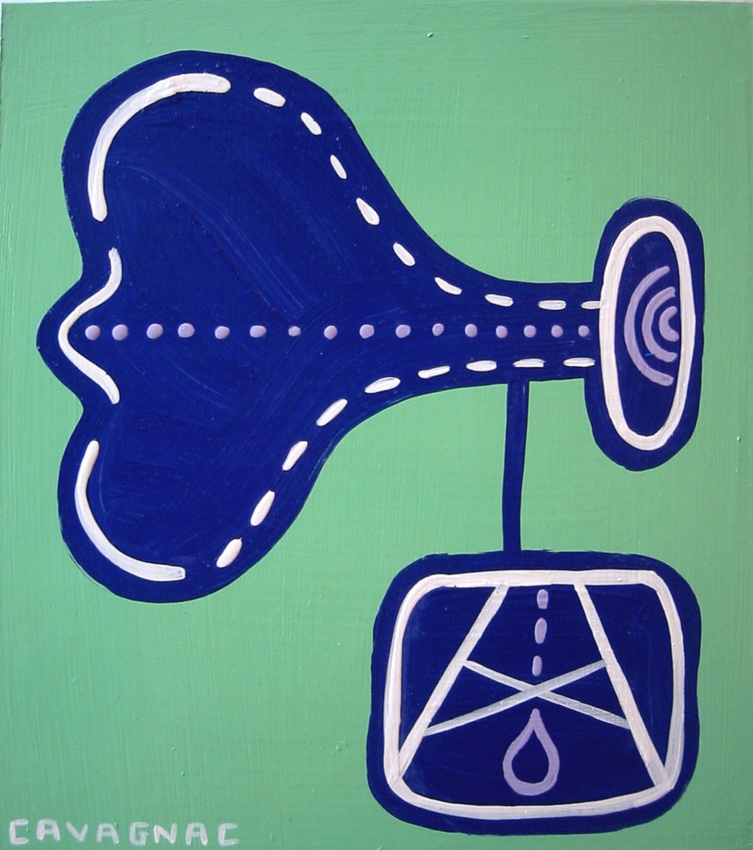 Big Bag of Wind / Original Painting / Find Your Inner Oil Well a