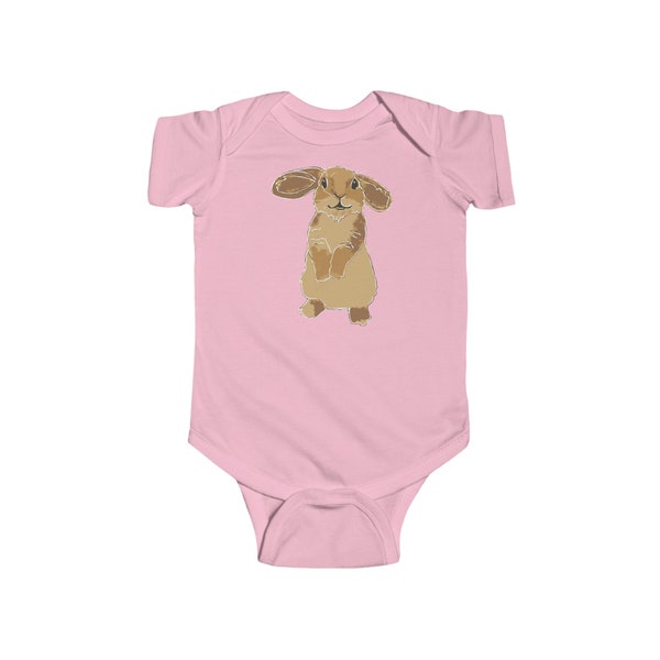 Infant Fine Jersey Bodysuit Bunny Rabbit