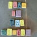Stoneware Mosaic Tiles - You Choose Letter Tiles - Pottery Magnet Tiles - Custom Ceramic Tiles