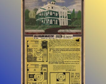 Ein Haus Fit für einen Ghoul - Haunted Mansion inspiriert Druck