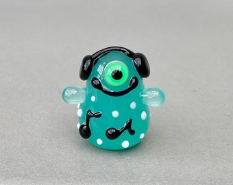 EC Lampwork little music monster miniature ornaments terrarium handmade glass SRA