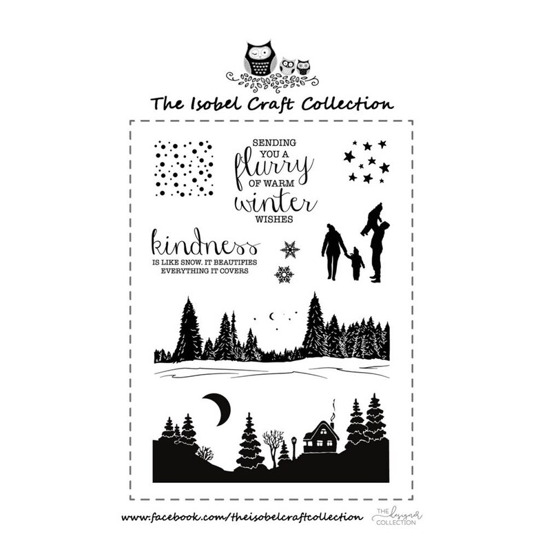 WINTER LANDSCAPE Clear STAMP Pack. A6 Clear Stamps With Winter - Etsy