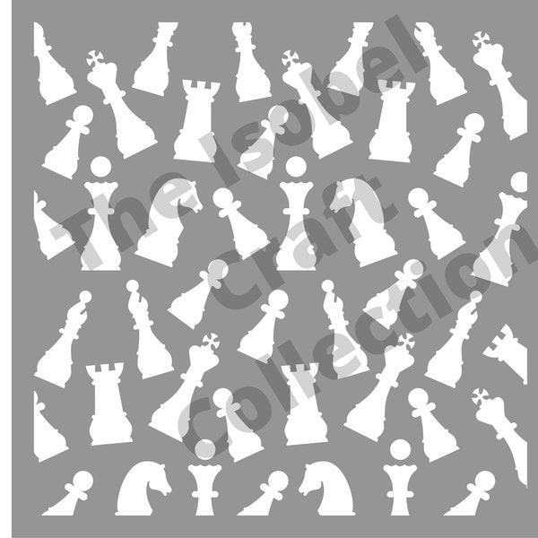 Chess Stencil - Etsy