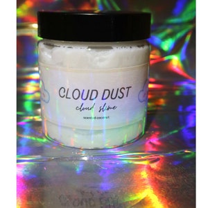 Cloud Dust Slime, Cloud slime, Scented Slime, Fluffy Slime, White Slime, Drizzle Slime, Coconut Slime, ASMR Slime for stress relief