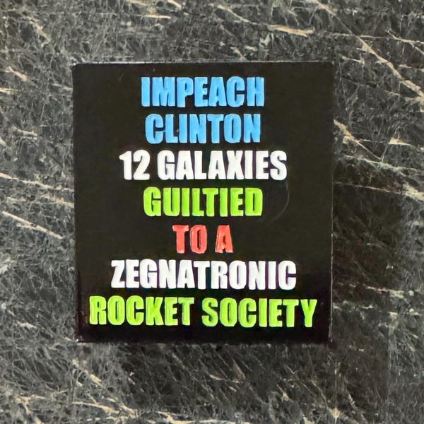 12 Galaxies enamel pin and FREE STICKER