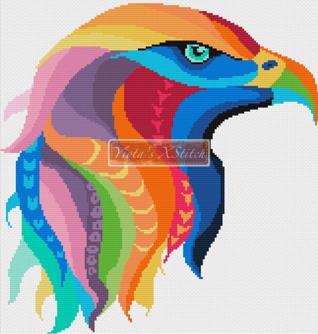 El águila arco iris contó el kit de punto de cruz - Etsy México El águila arco iris contó el kit de punto de cruz - Etsy México