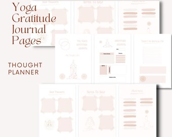Yoga Gratitude Journal * Yogi Gratitude Worksheets * Yoga Journal * Gratitude Journal * Yoga Gratitude Worksheets * Mindful Gratitude *
