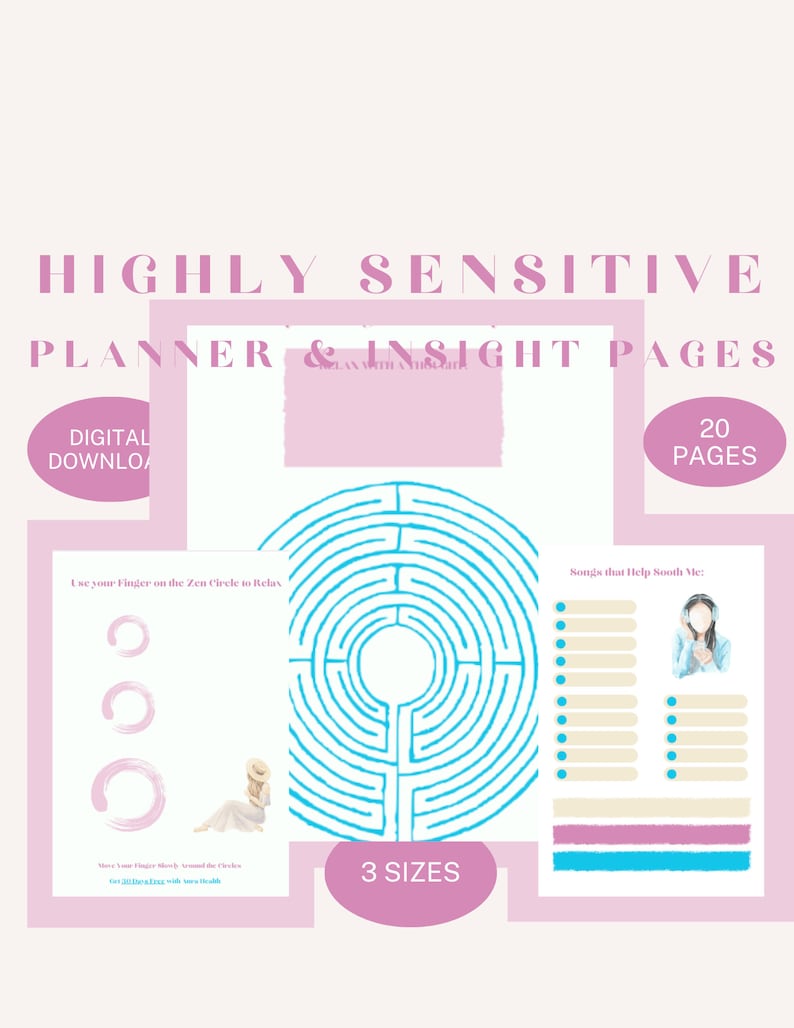 NEW 21-Page Highly Sensitive People Worksheets Highly Sensitive People Planner HSP WorksheetsMindful WorksheetsHSP Planner Help 4U image 7