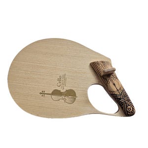 Handgemachter Tischtennisschläger : Cello-Pistolenschläger Bild 1