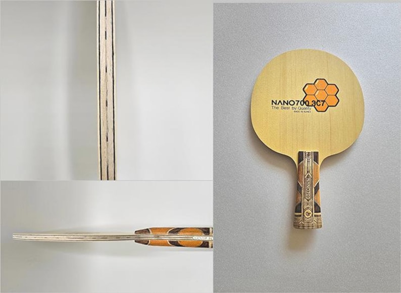 Handmade Table Tennis Racket : NANO700 3C7 image 3