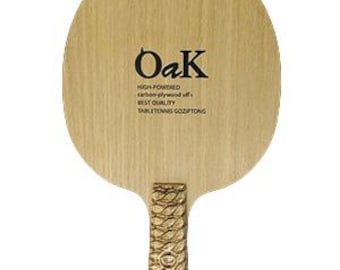 Handgemaakt tafeltennisracket: eikenhout