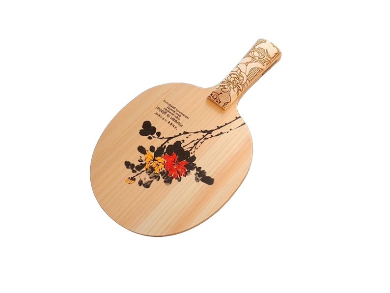 Handmade Table Tennis Racket : National Flower image 1