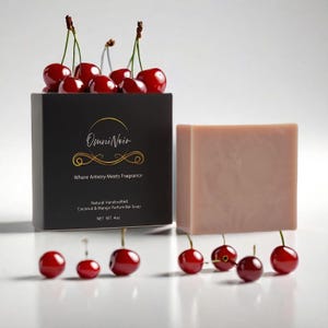 Forbidden Cherry Soap Bar - Compare to Lo&#39;st Ch&#39;erry - OmniNoir Fragrance Womens Luxury Perfume Soap Bar