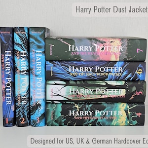 Hardcover HP Dust Jacket Collection, Digital Download, Printable - Transform Your HP Collection with a Magical Design Dust Jackets
