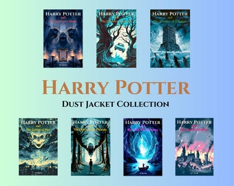 HP Dust Jacket Collection, Digital Download, Printable - Transform Your HP Collection with a Magical Design Dust Jackets