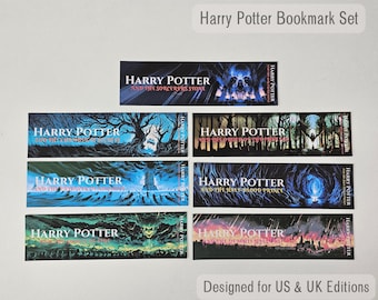 HP Lesezeichen-Sammlung, digitaler Download, bedruckbares, magisches Design Lesezeichen für HP Serie