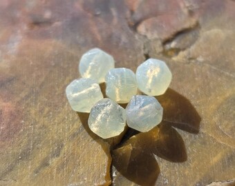 UV Reactive Blacklight Glow English or Rough Cut Vintage Glass Beads