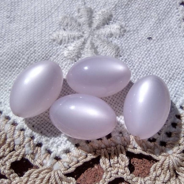 Whisper of Lavender Moonglow Vintage Lucite Beads