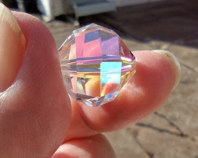 Article 346 Crystal AB Rare 18mm XLG Vintage Swarovski Crystal Bead - Etsy