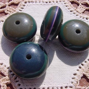 FUN Multi Colored Striped Vintage Lucite Beads