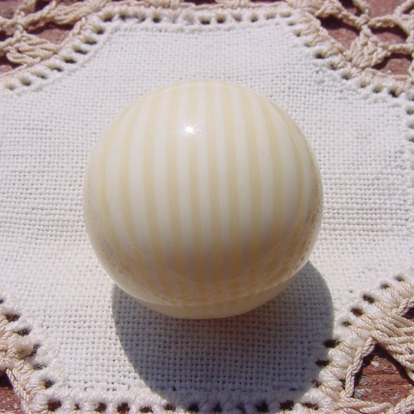 Ivorine Faux Ivory Vintage Lucite Focal Bead