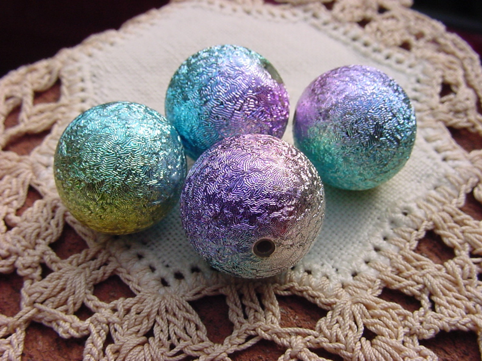 Mardi Gras Metallic Vintage Lucite Beads Etsy