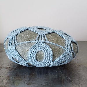 Crochet, Crochet Gifts, Crochet Gift, Crochet Handmade, Handmade Crochet, Crochet Decor, Pale Blue, Lace Stone, Handmade, Original, Home image 3