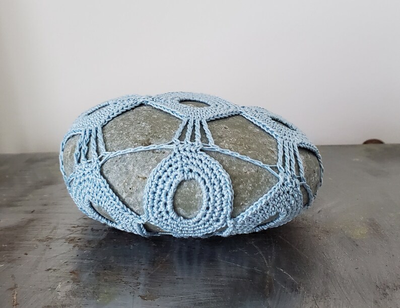 Crochet, Crochet Gifts, Crochet Gift, Crochet Handmade, Handmade Crochet, Crochet Decor, Pale Blue, Lace Stone, Handmade, Original, Home image 3