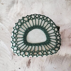 Crochet, Crochet Gifts, Crochet Gift, Crochet Handmade, Handmade Crochet, Crochet Decor, Chocolate Sunflower, Beaded Lace Stone, Original image 6
