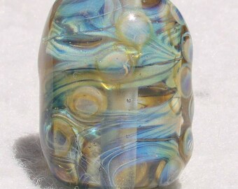 CABO Handmade Lampwork Art Glass Focal Bead - Flaming Fools Lampwork Art Glass  sra