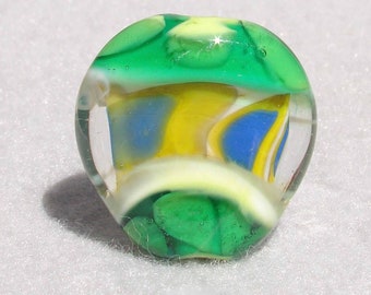 GOOFBALL Handmade Lampwork Art Glass Focal Bead - Flaming Fools Lampwork Art Glass  sra