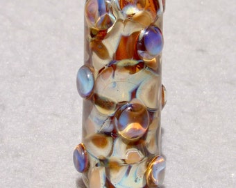 CHELAN Handmade Lampwork Art Glass Focal Bead - Flaming Fools Lampwork Art Glass  sra