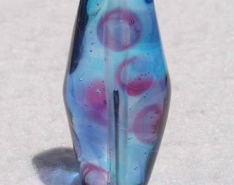 FIGMENT Handmade Lampwork Art Glass Focal Bead - Flaming Fools Lampwork Art Glass  sra