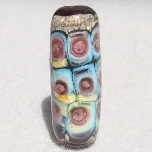 ESTIVO Handmade Art Glass Focal Bead Flaming Fools Lampwork Art Glass sra