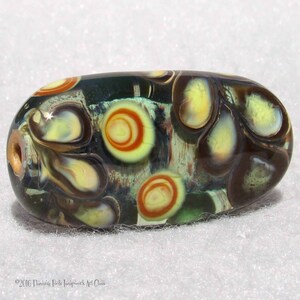 ZARZUELA Handmade Lampwork Art Glass Focal Bead Flaming Fools Lampwork Art Glass sra image 4