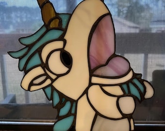 Unicorse stained glass