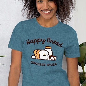 Happy Bread Grocery Unisex T-shirt image 1