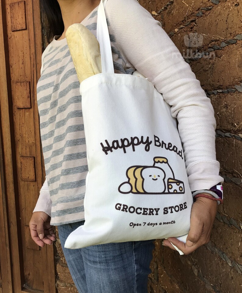 Happy Bread Grocery Store Tote image 1