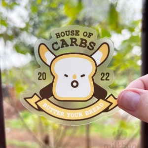 House of Carbs Transparent Sticker